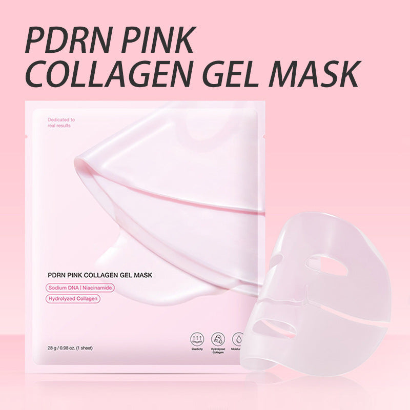Velorian Collection PDRN Jelly Split Face Mask pack with four 28g masks, showcasing the skincare product in a clear, open package.