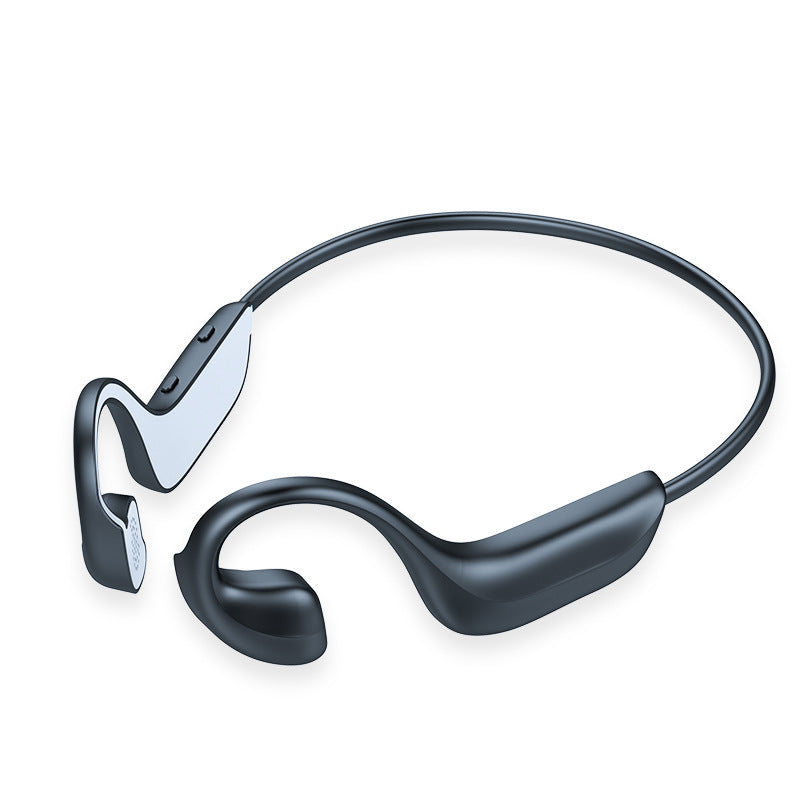 Velorian Collection personal bone conduction Bluetooth earphones resting on a table, designed for comfortable, open-ear listening.