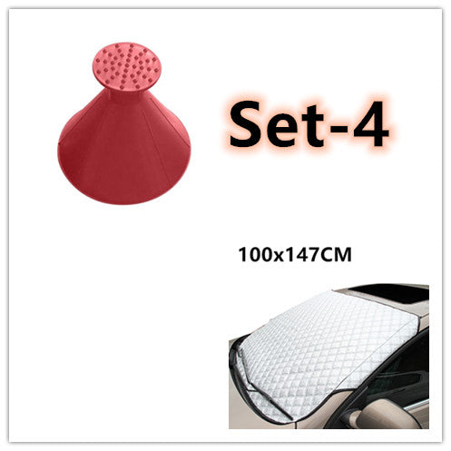 Velorian Collection car snow block windshield antifreeze cover for winter frost protection on front windshield and gear.