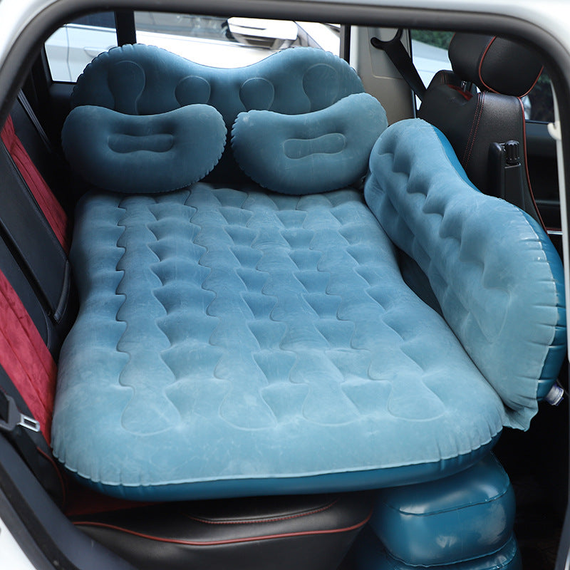 Velorian Collection inflatable camping car air mattress with built-in pillow, ideal for outdoor travel and car camping beds.