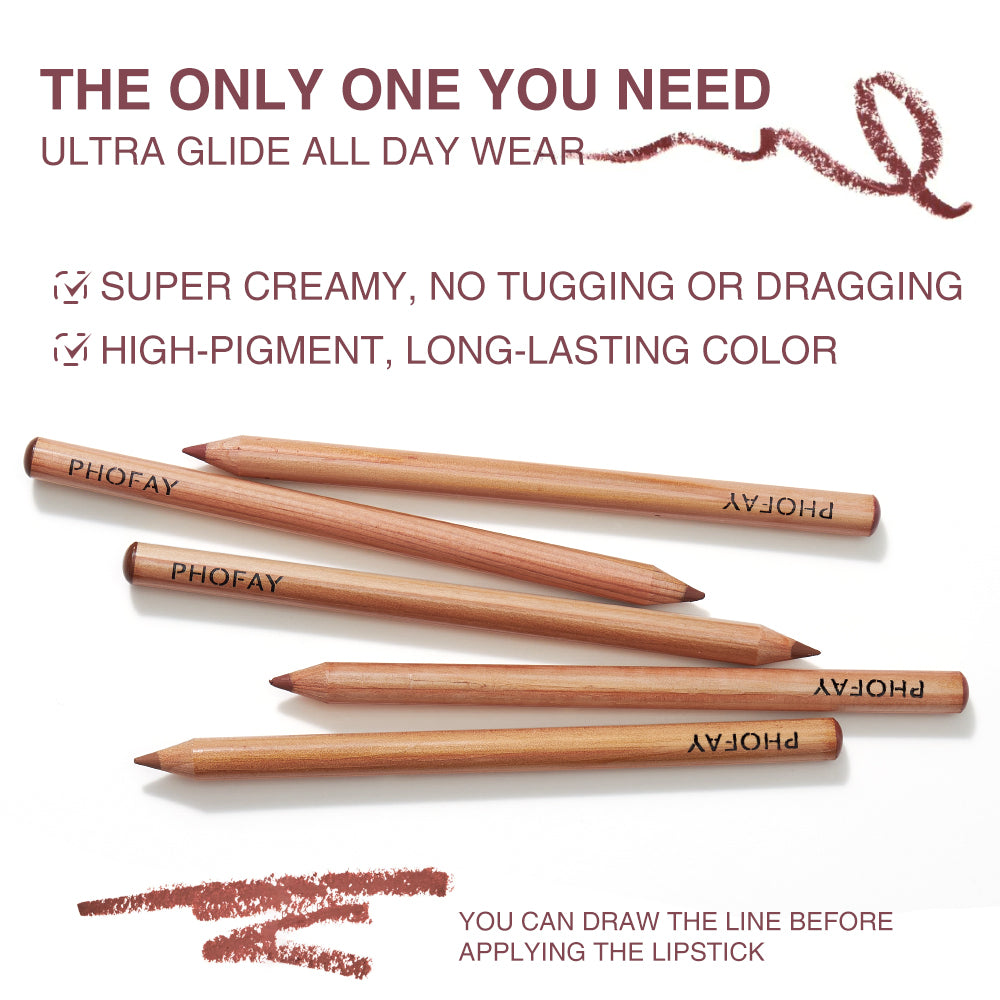 Velorian Collection PHOFAY Ultra-Glossy Nude Lip Gloss and Lipliner Kit, featuring sleek lip gloss and matching lipliner for a natural look.