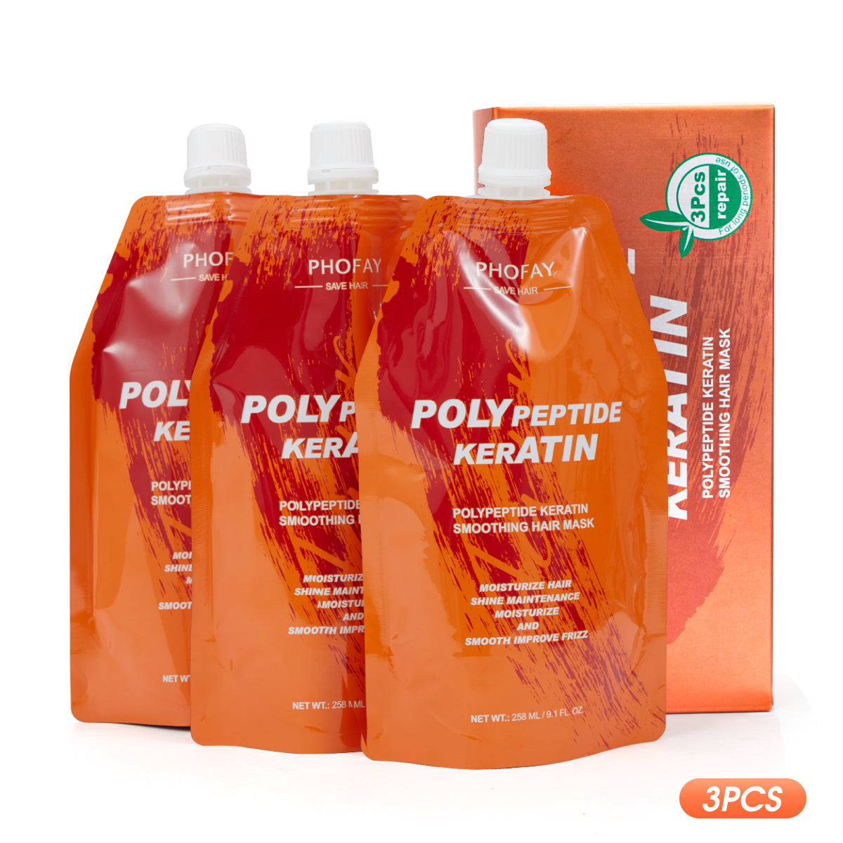Velorian Collection Phofay Poly Keratin Burnt Hair Restoration Cream in a jar, designed to repair damaged hair with keratin treatment.
