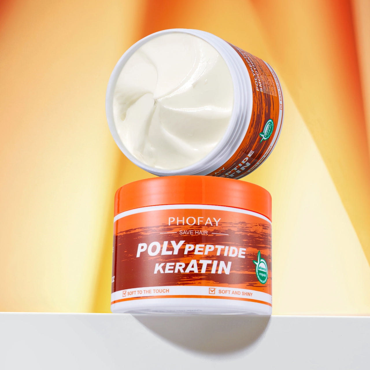 Velorian Collection Phofay Poly Keratin Burnt Hair Restoration Cream in a jar, designed to repair damaged hair.