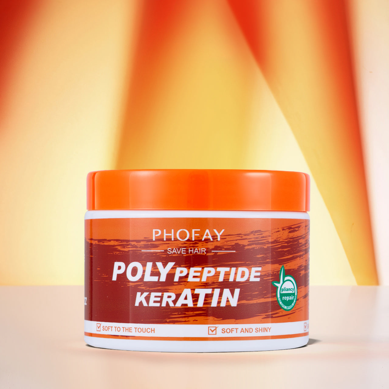 Velorian Collection Phofay Poly Keratin Burnt Hair Restoration Cream in a jar, designed to repair damaged hair with keratin treatment.