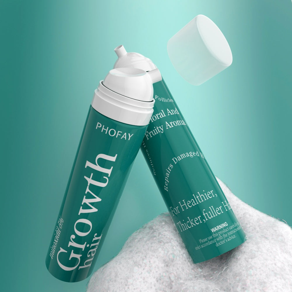 Velorian Collection CH004 Minoxidil Anti-Hair Loss Mousse in a foam bottle, designed for hair growth and scalp health.