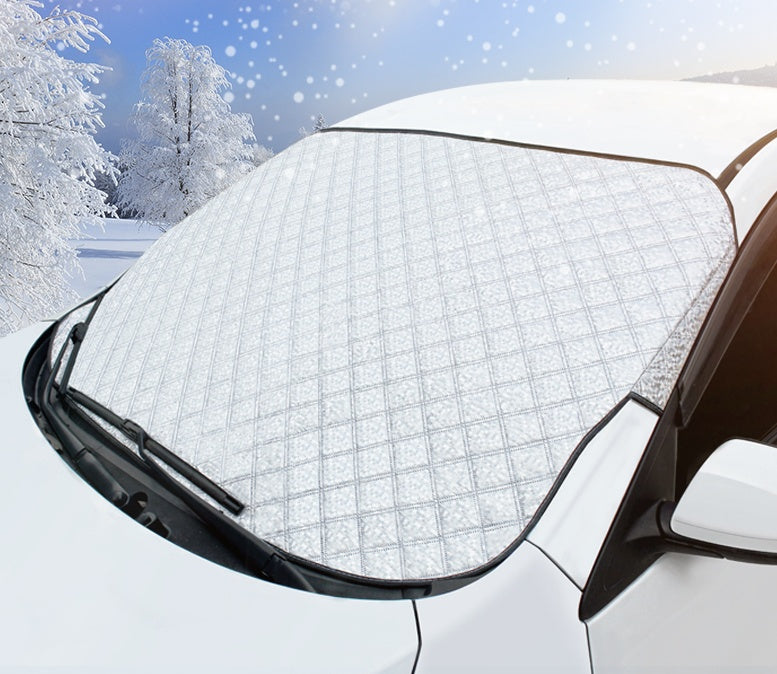 Velorian Collection auto snow block front windshield antifreeze cover and frost guard for winter protection of car windshield.