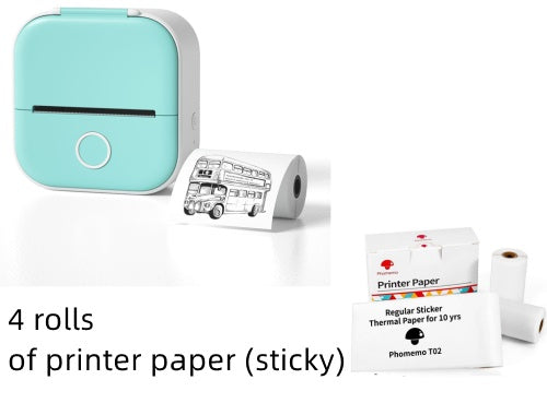 Velorian Collection portable mini thermal label printer for home and student use, showing compact design with Bluetooth connectivity.