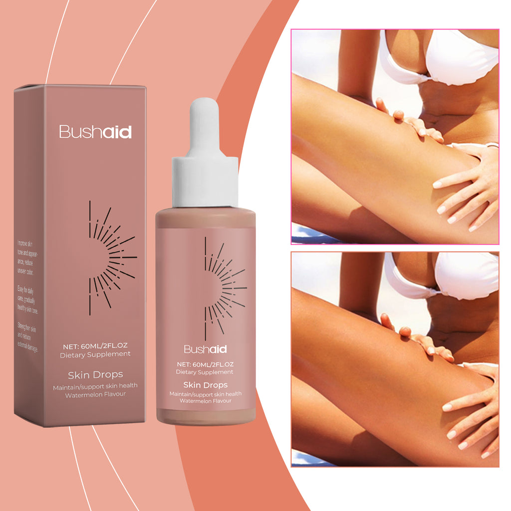 Velorian Collection natural sunless tanning drops for oral use, health care product with dropper bottle for easy application
