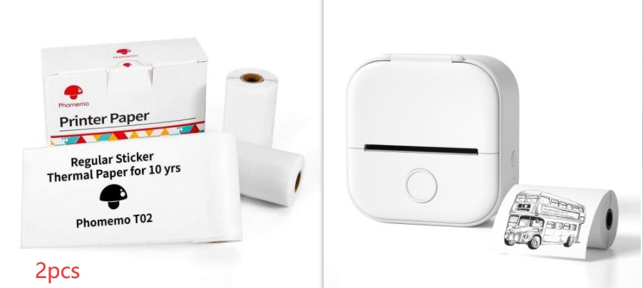Velorian Collection portable mini thermal label printer with Bluetooth, compact design for home, student, and price tag printing.