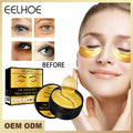 Velorian Collection 24K Gold Eye Mask, 60pcs, health care product with gold-infused eye patches for skincare treatment.