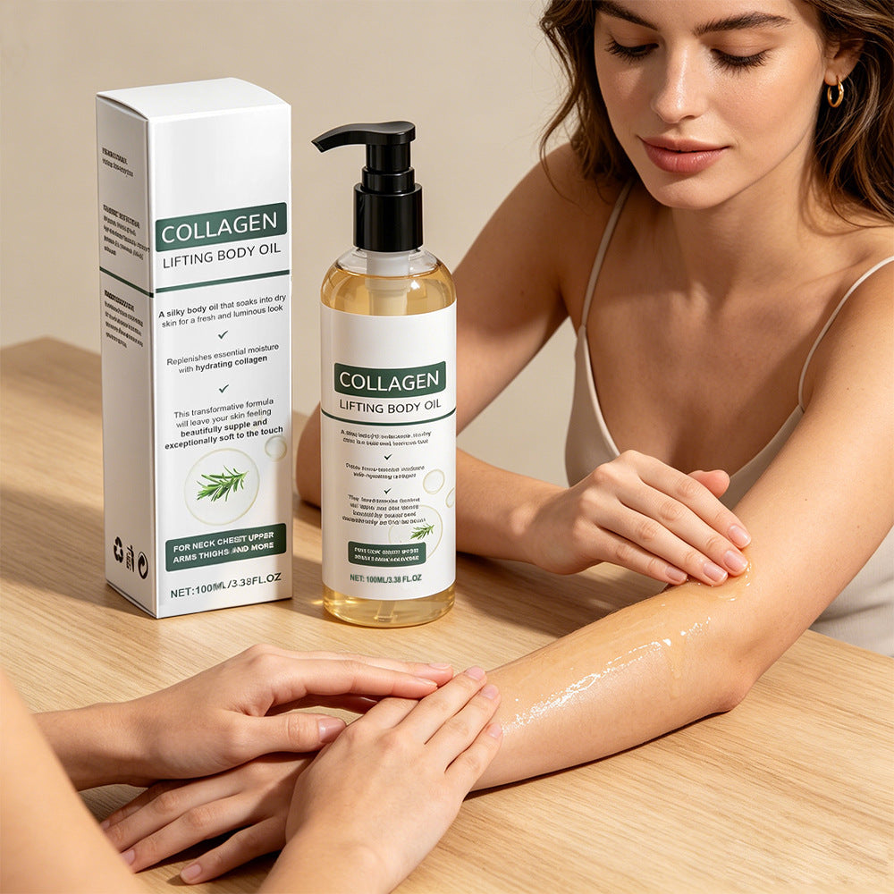 Velorian Collection Rosemary Body Care Oil bottle with herbal ingredients and natural oil texture for skin nourishment