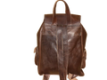 Medium Fez Vacuno mochila for women by Hecho a mano, featuring handcrafted leather with adjustable straps and detailed stitching.