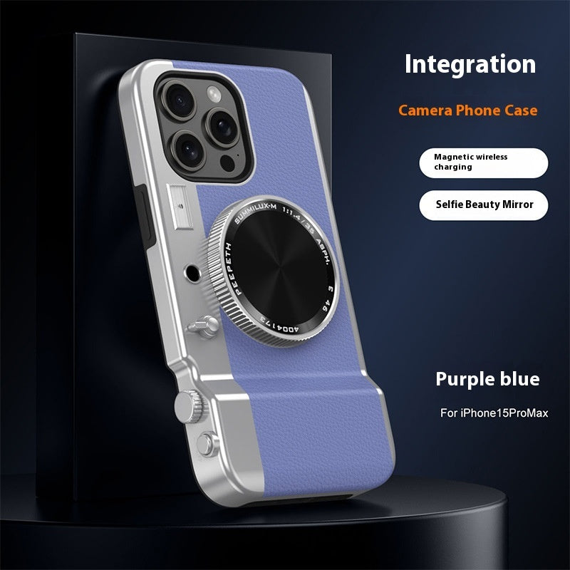 Velorian Collection stereo camera phone case with magnetic design, featuring a creative hardshell and SPF 50 bio sun stick.