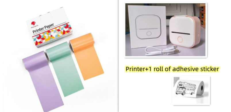 Velorian Collection portable mini thermal label printer with Bluetooth, ideal for home, student use, and printing price tags or photos.