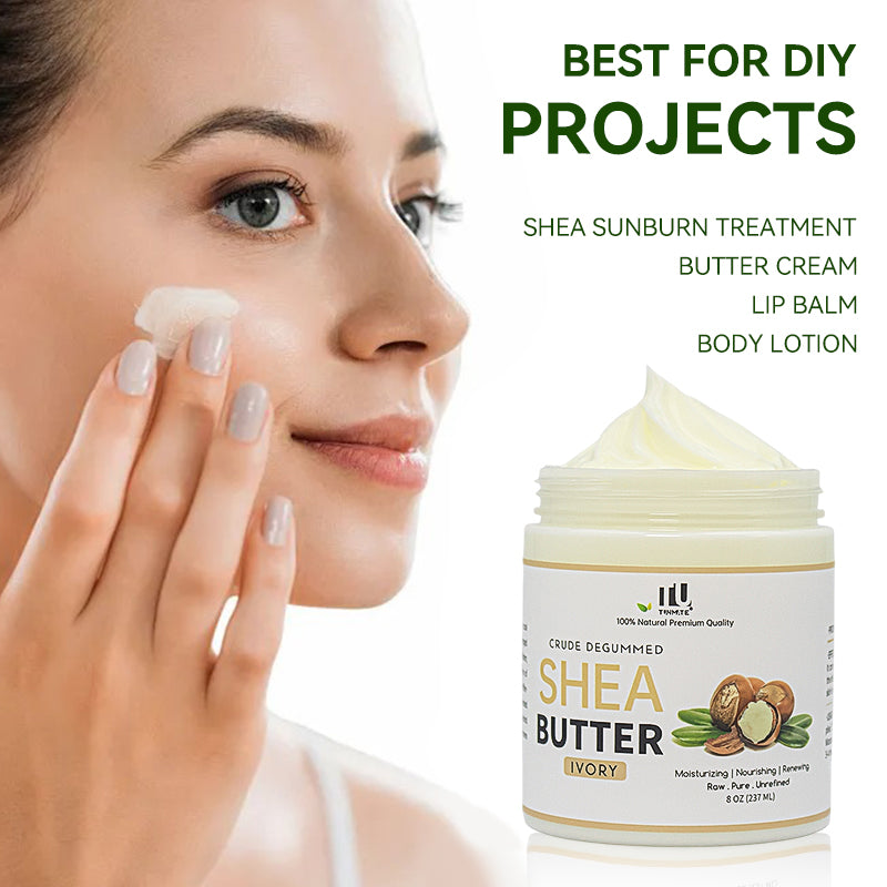 Velorian Collection Tunmate Shea Butter 237g jar, creamy natural health care product with smooth texture and white appearance.