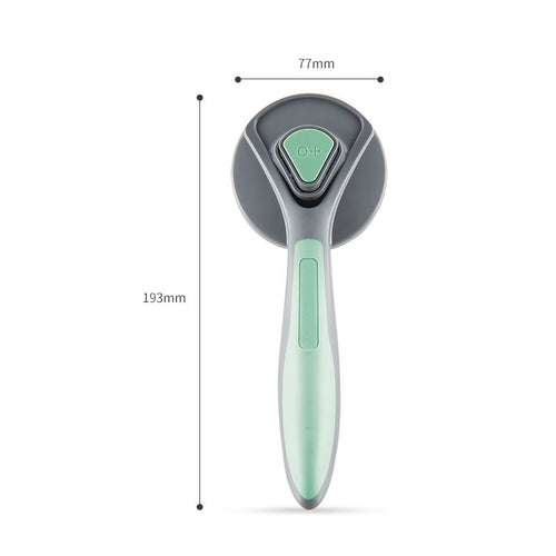Velorian Collection cat petting hair removal comb with massage teeth, designed to remove loose pet hair and soothe pets during grooming.
