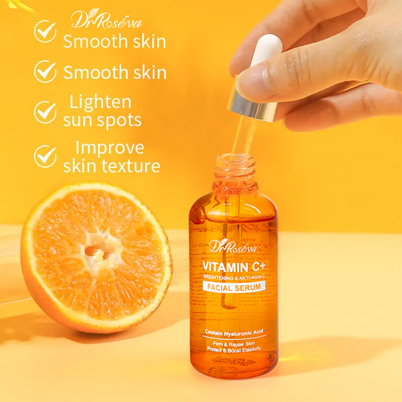 Velorian Collection DR Whitening and Anti-Aging Facial Serum 50ml bottle, clear packaging with serum inside, designed for skincare.