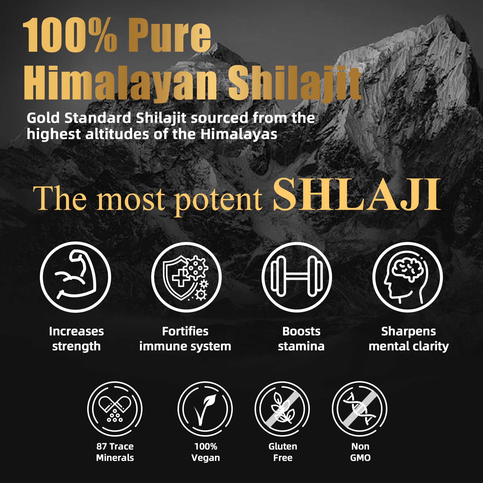 Velorian Collection Himalayan Shilajit resin ointment jar, natural health supplement for energy and heart support.