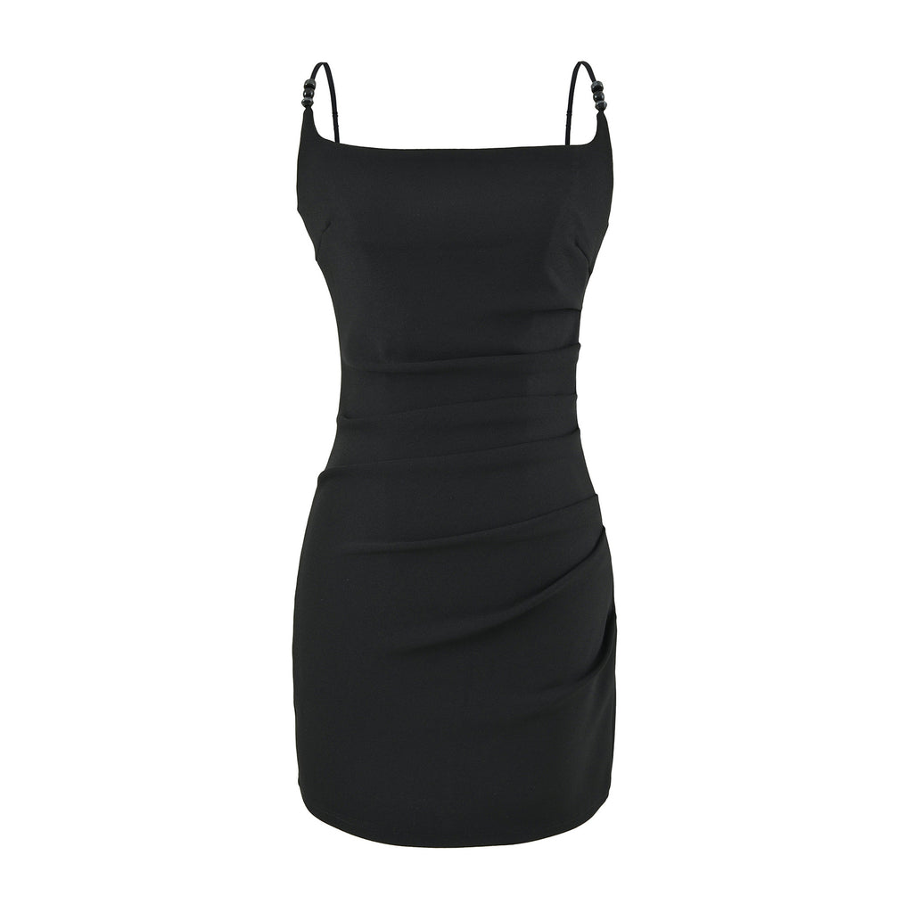 Velorian Collection summer women’s slip dress with a French-style solid color, slit design, lightweight and flowy fabric.