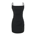 Velorian Collection summer women’s slip dress with a French-style solid color, slit design, lightweight and flowy fabric.