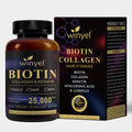 Velorian Collection Biotin Collagen hyaluronic acid keratin capsules for healthy hair, skin, and nails, 60 capsules.