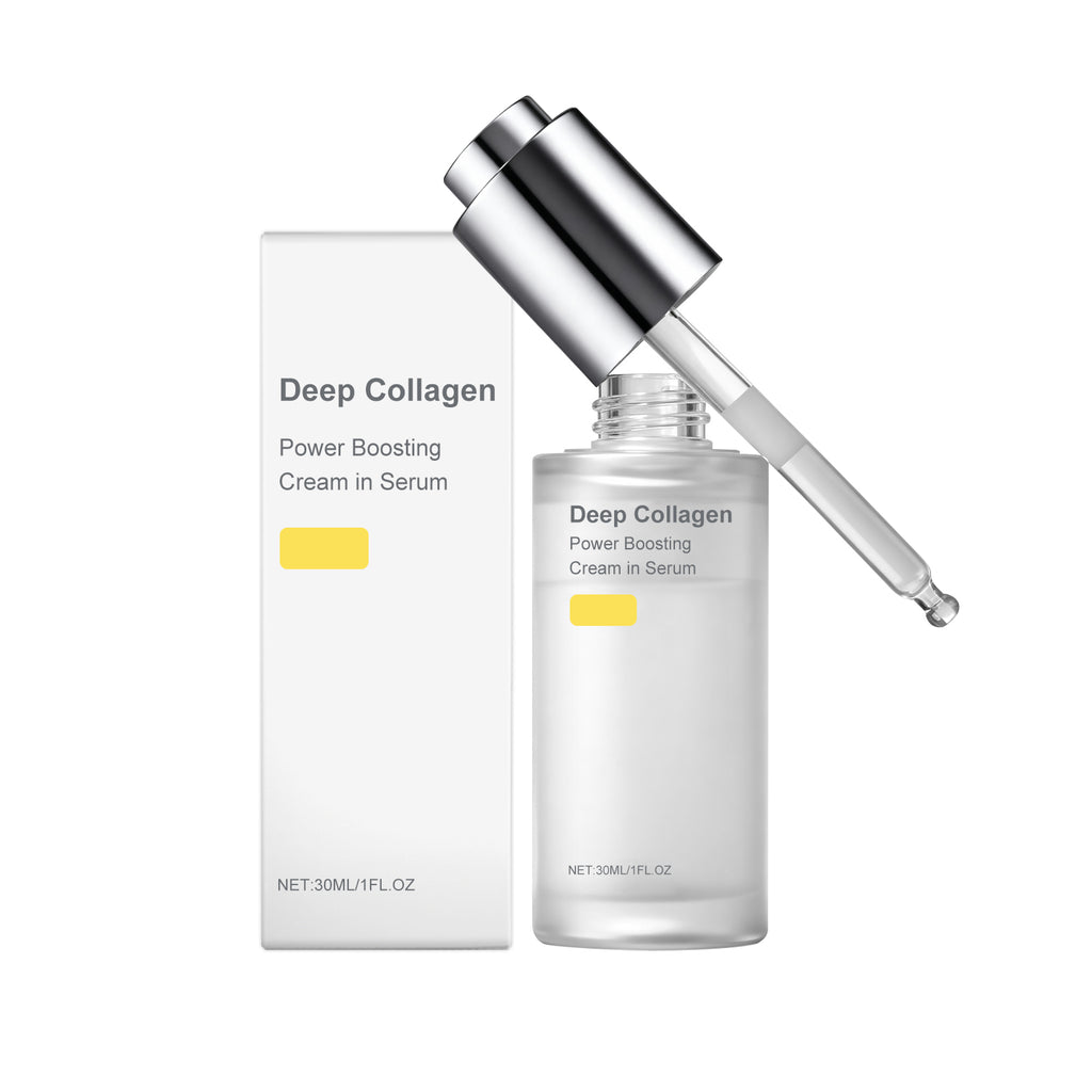 Velorian Collection Collagen Hydrating Serum in a glass bottle with a dropper, designed for skin hydration and health care.