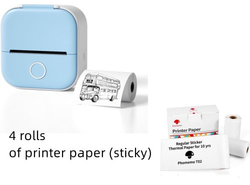 Velorian Collection portable mini thermal label printer with Bluetooth, ideal for home, student, and price tag printing.