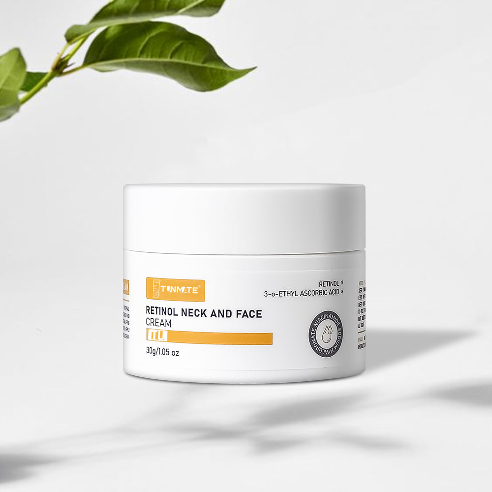 Velorian Collection Tunmate Retinol Neck and Face Cream 30g jar, skincare product for anti-aging and skin rejuvenation.