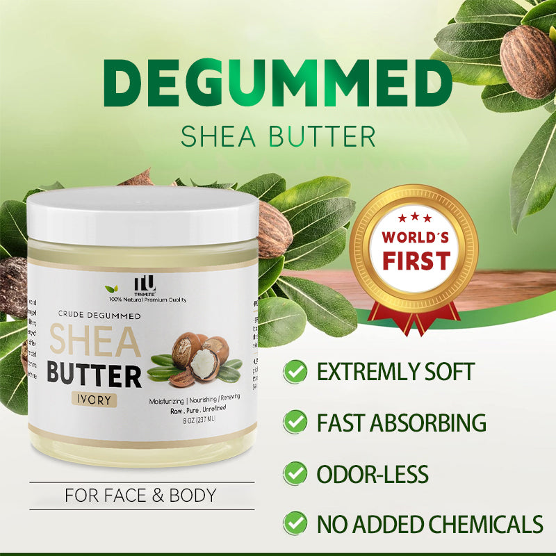 Velorian Collection Tunmate Shea Butter 237g jar, natural skincare product with rich, creamy texture for moisturizing and skin nourishment.