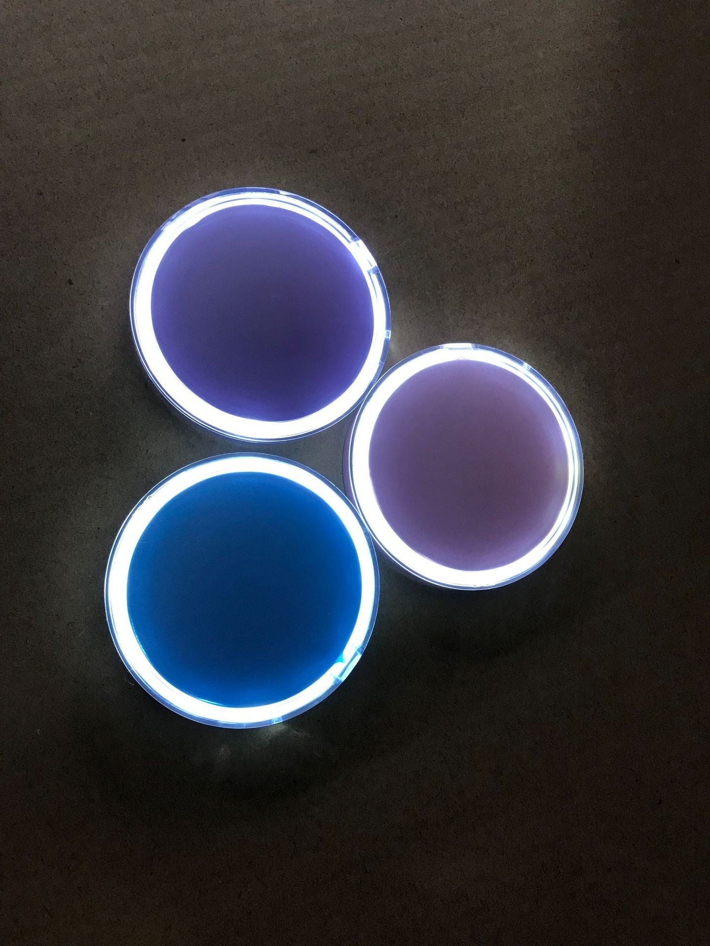 Velorian Collection portable mini LED makeup mirror with bright lighting and sleek compact design for easy makeup application.