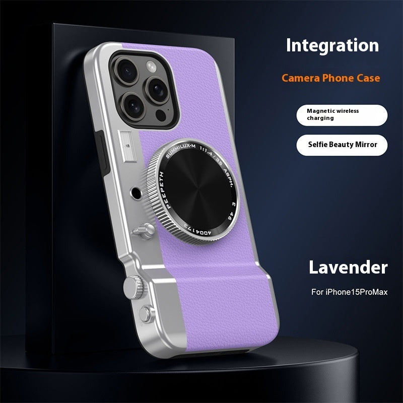 Velorian Collection stereo camera phone case with magnetic creative design, featuring a durable hard shell and SPF 50 bio sun stick.