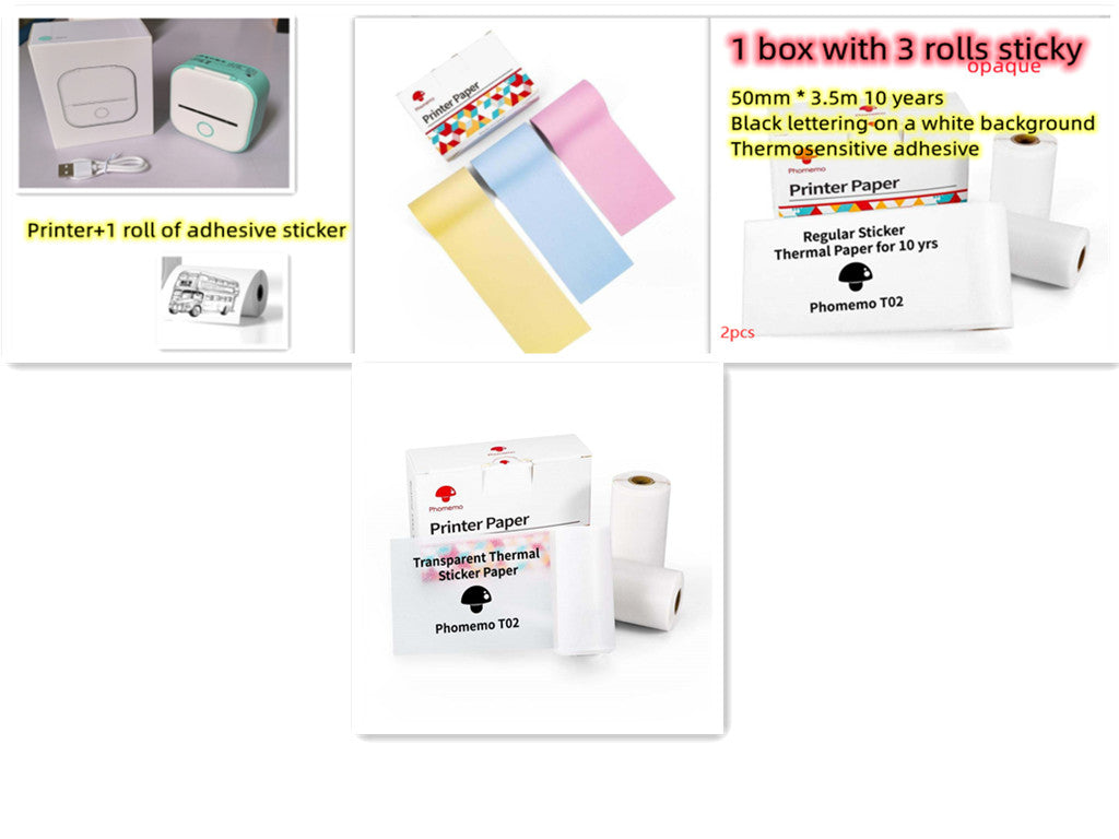 Velorian Collection portable mini thermal label printer with Bluetooth, ideal for home, student use, and printing price tags or labels.