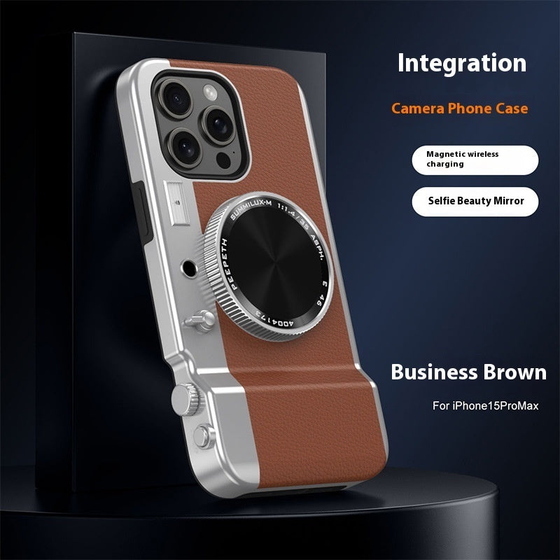 Velorian Collection stereo camera phone case with magnetic creative design and hardshell protection.
