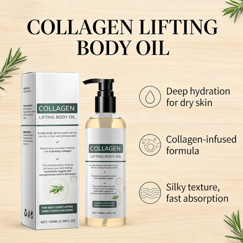 Velorian Collection Rosemary Body Care Oil bottle with herbal ingredients for nourishing skin and health.