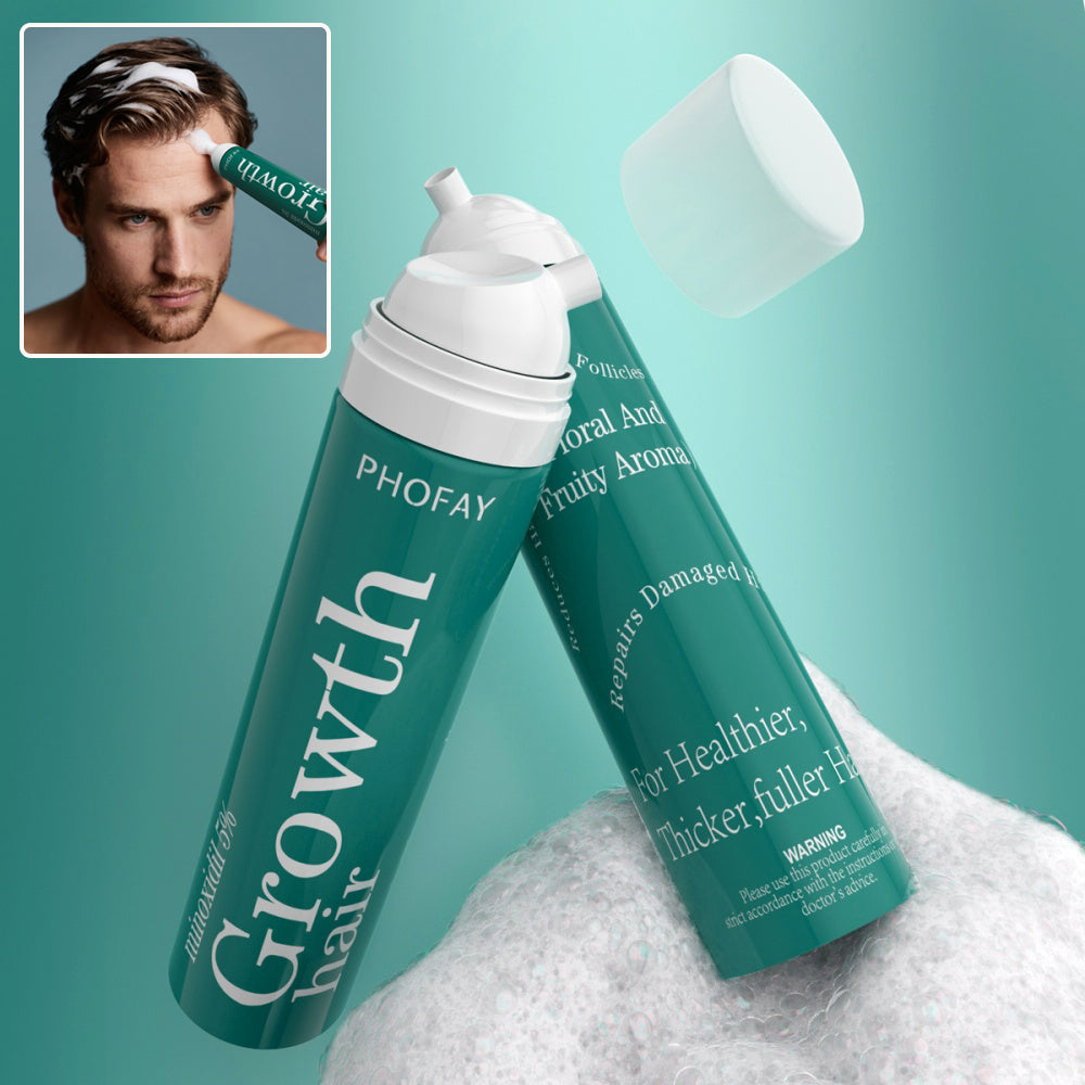 Velorian Collection CH004 Minoxidil Anti-Hair Loss Mousse bottle with applicator for hair thinning treatment.