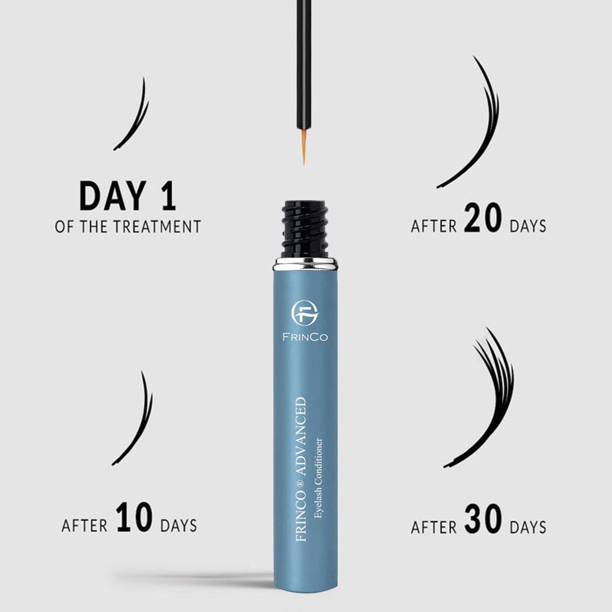 Velorian Collection eyelash enhancing serum in a 5ml bottle, promoting fuller, thicker lashes and brow growth.