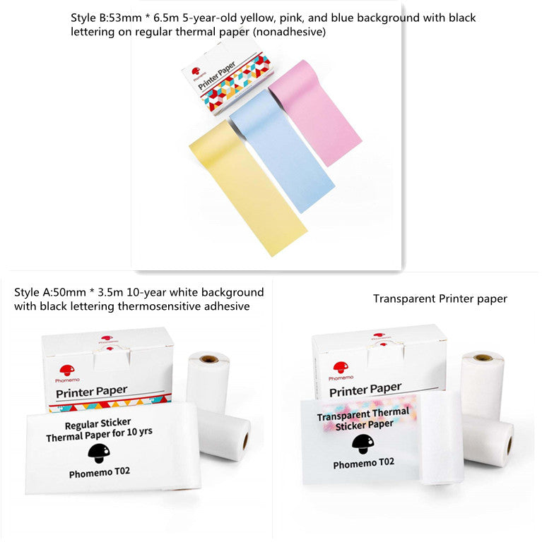 Velorian Collection portable mini thermal label printer for home and students, Bluetooth-compatible for printing labels and price tags.