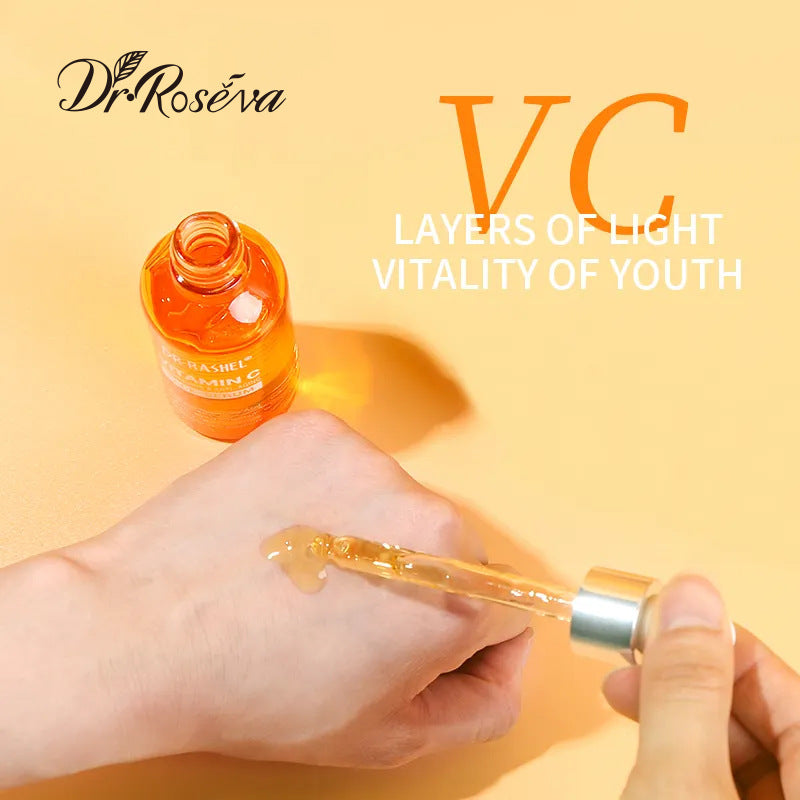 Velorian Collection DR Whitening and Anti-Aging Facial Serum in a 50ml bottle, shown with sleek packaging and serum dropper.