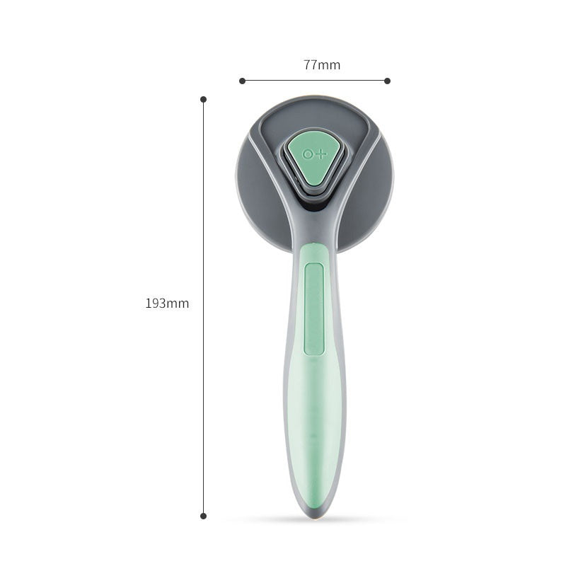 Velorian Collection cat petting hair removal comb with soft bristles for gentle grooming and hair removal in a natural pet care setting.