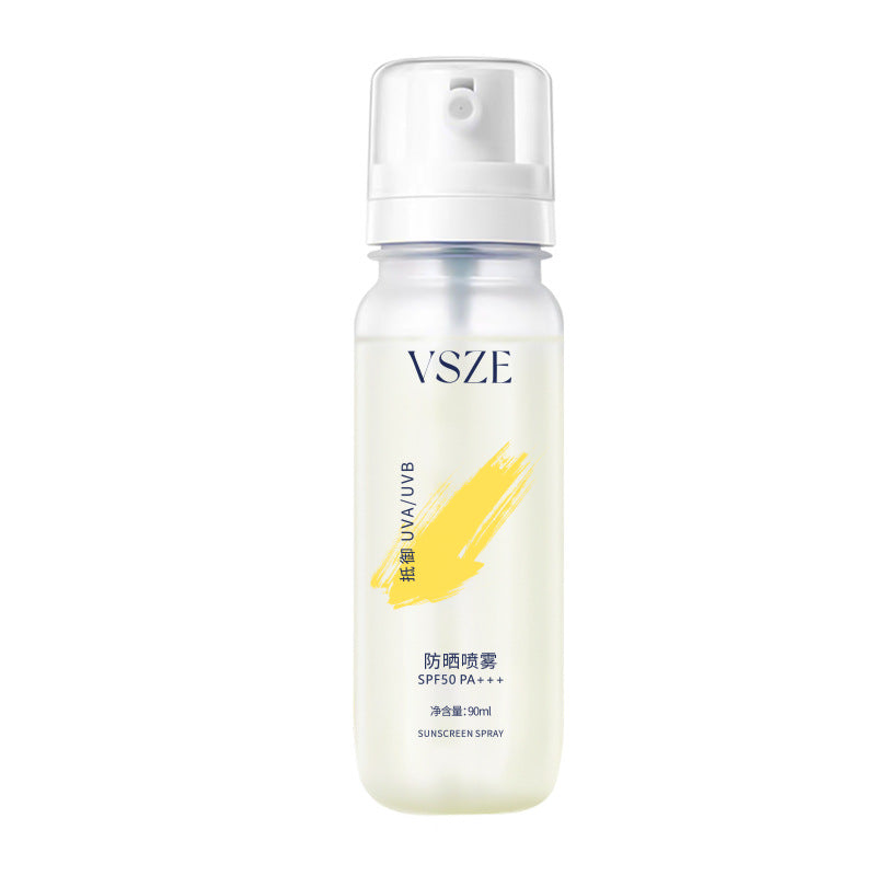 Velorian Collection facial outdoor high-SPF UV-protective sunscreen spray, refreshing UV protector for skin.