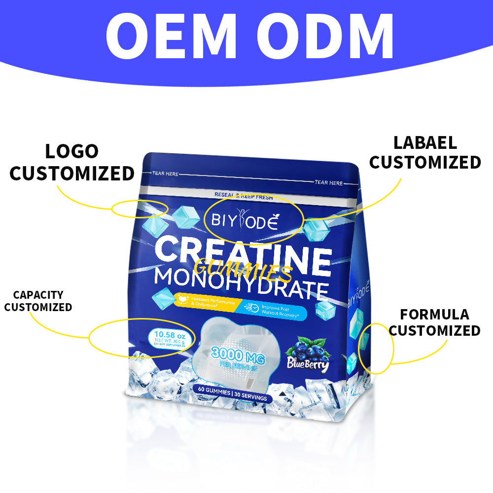 Velorian Collection Premium Creatine Monohydrate Gummies for health and fitness, showing close-up of the colorful supplement gummies.