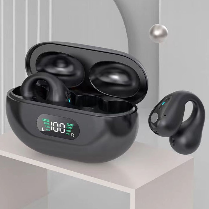 Velorian Collection bone conduction TWS earbuds with ear clip design, Bluetooth 5.3, touch control, in-ear bass HIFI sports headset
