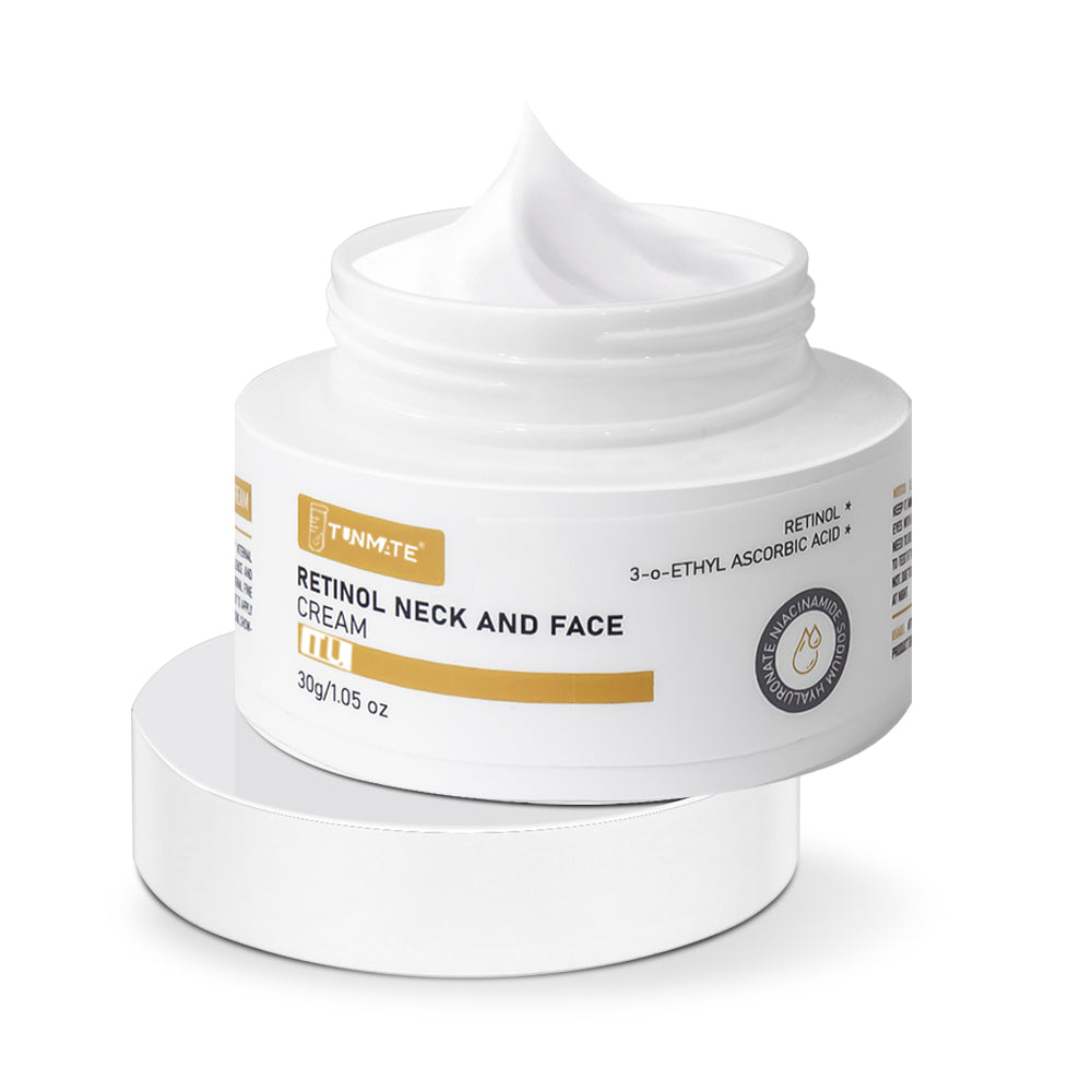 Velorian Collection Tunmate Retinol Neck and Face Cream 30g jar, showing the skincare product with a clean, white container.