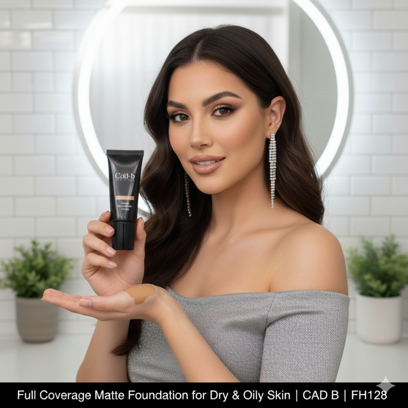 Full Coverage Matte Foundation for Dry &amp; Oily Skin | CAD B | FH128