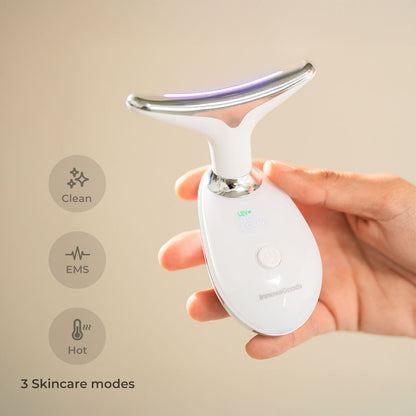 Electric Facial Firming Massager for Face and Neck with LED, EMS, and Heat Selora InnovaGoods-9